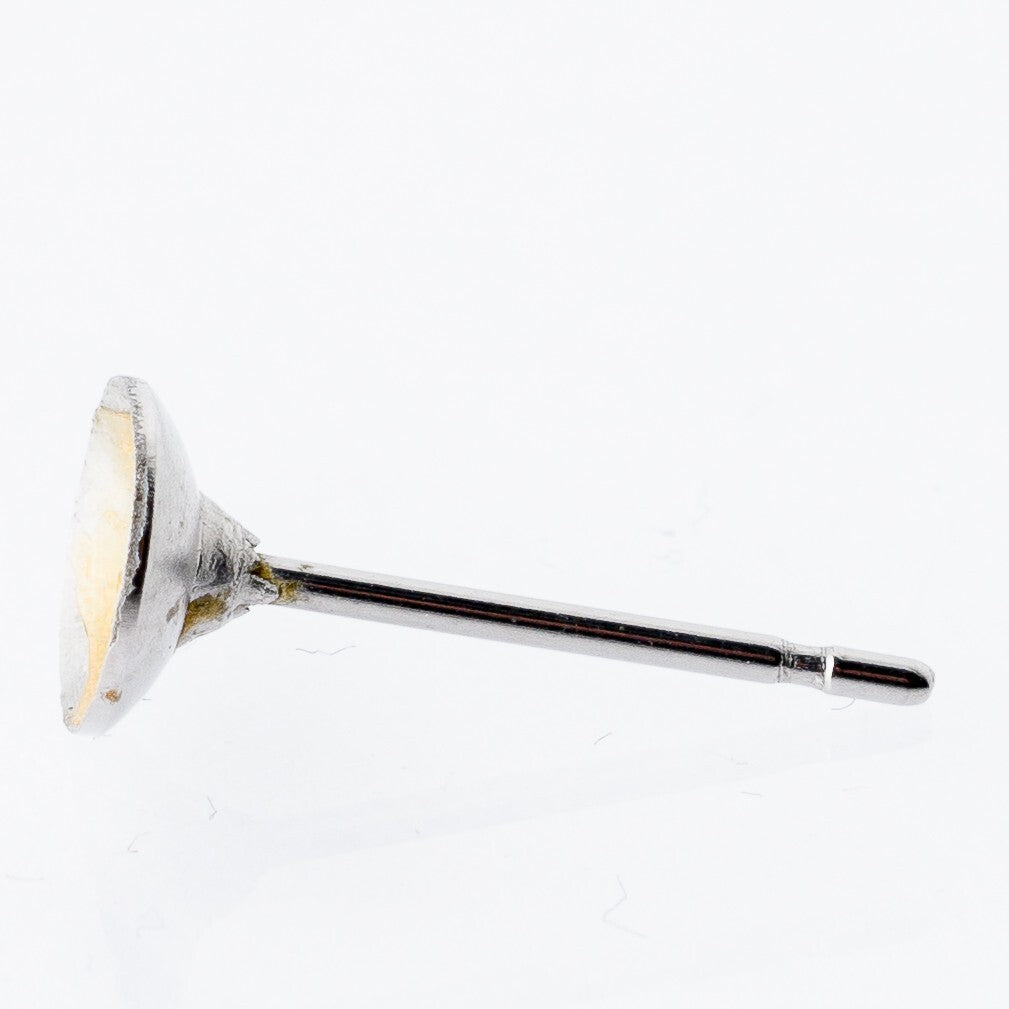Einzelner Ohrring Ohrstecker Ohne Perle Silber 0,9 g2