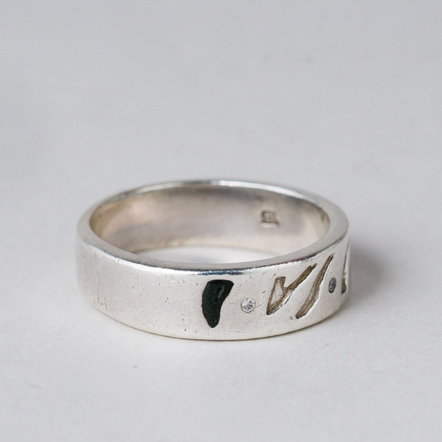 Silber Ring 925 Größe 54 (17,2 mm Ø) 4,89 g5