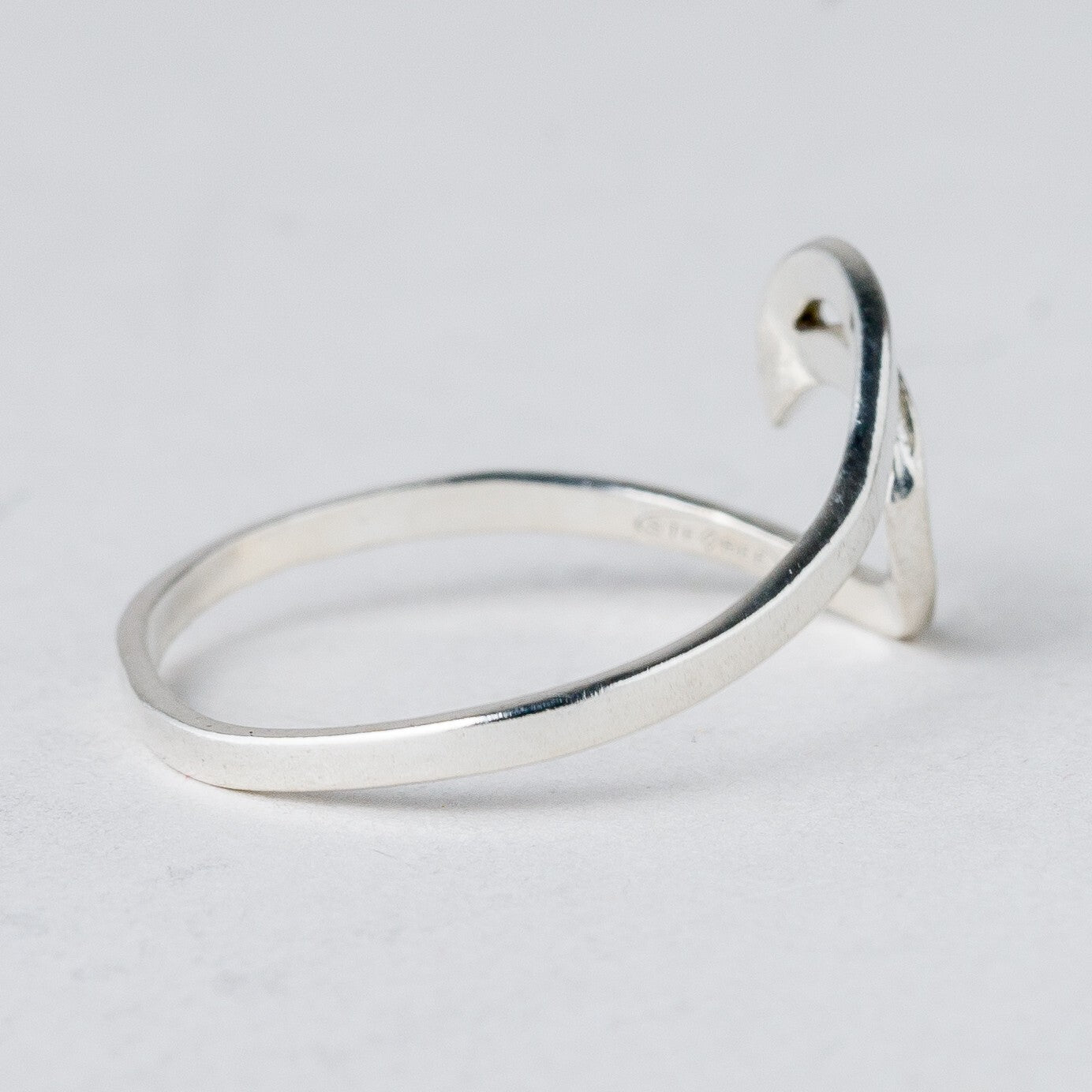 Silber Ring 925 Größe 55 (17,5 mm Ø) 1,01 g2