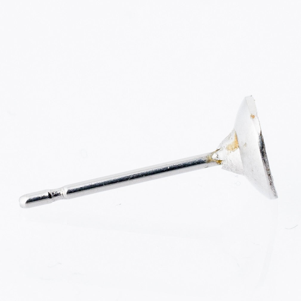 Einzelner Ohrring Ohrstecker Ohne Perle Silber 0,9 g4