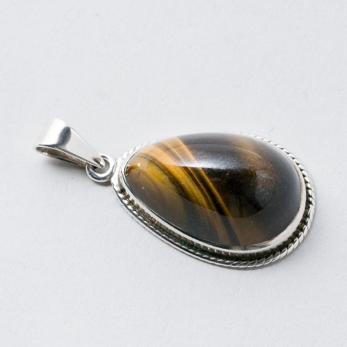 Silber Anhänger Tigerauge 3,1 cm 4,49 g2