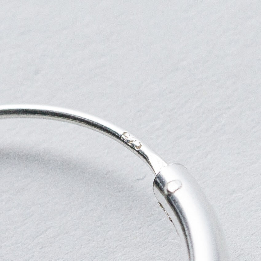 Einzelner Ohrring Creole Silber 925 1,78 g7