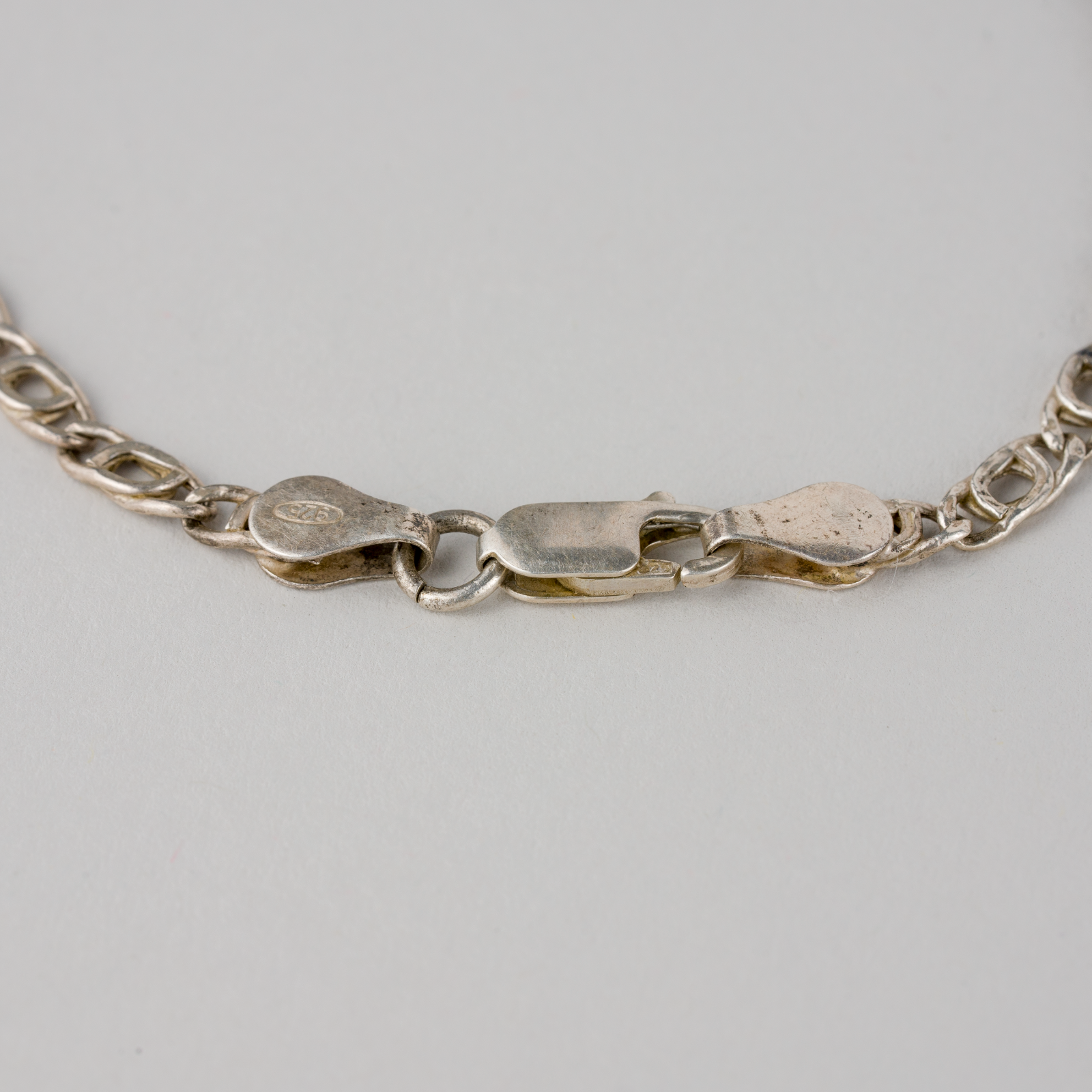Silberkette 925er Silber 2g Kästchenpanzerkette 21 cm x 0,3 cm2