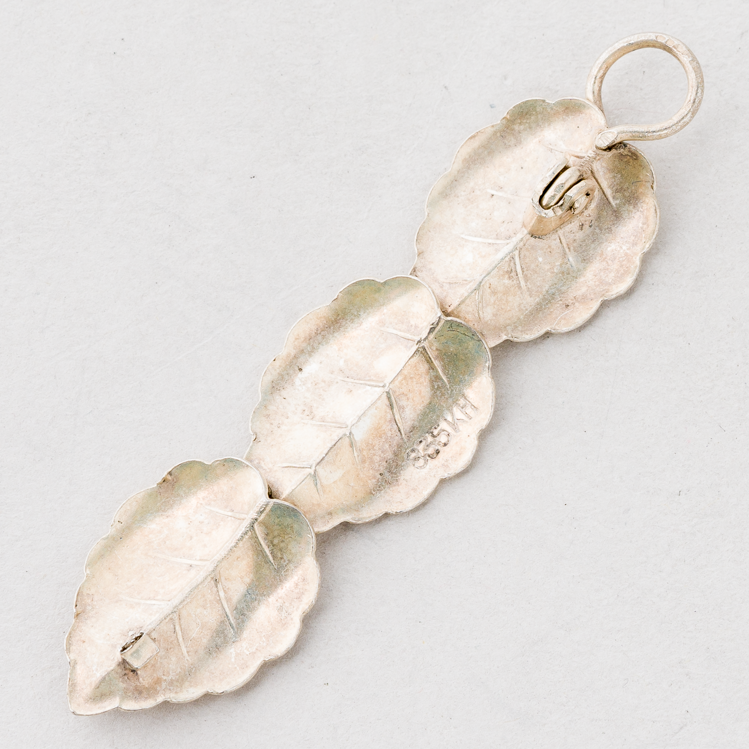 CNC: Anhänger Blätter 835er Silber 3,09 g 5 cm1