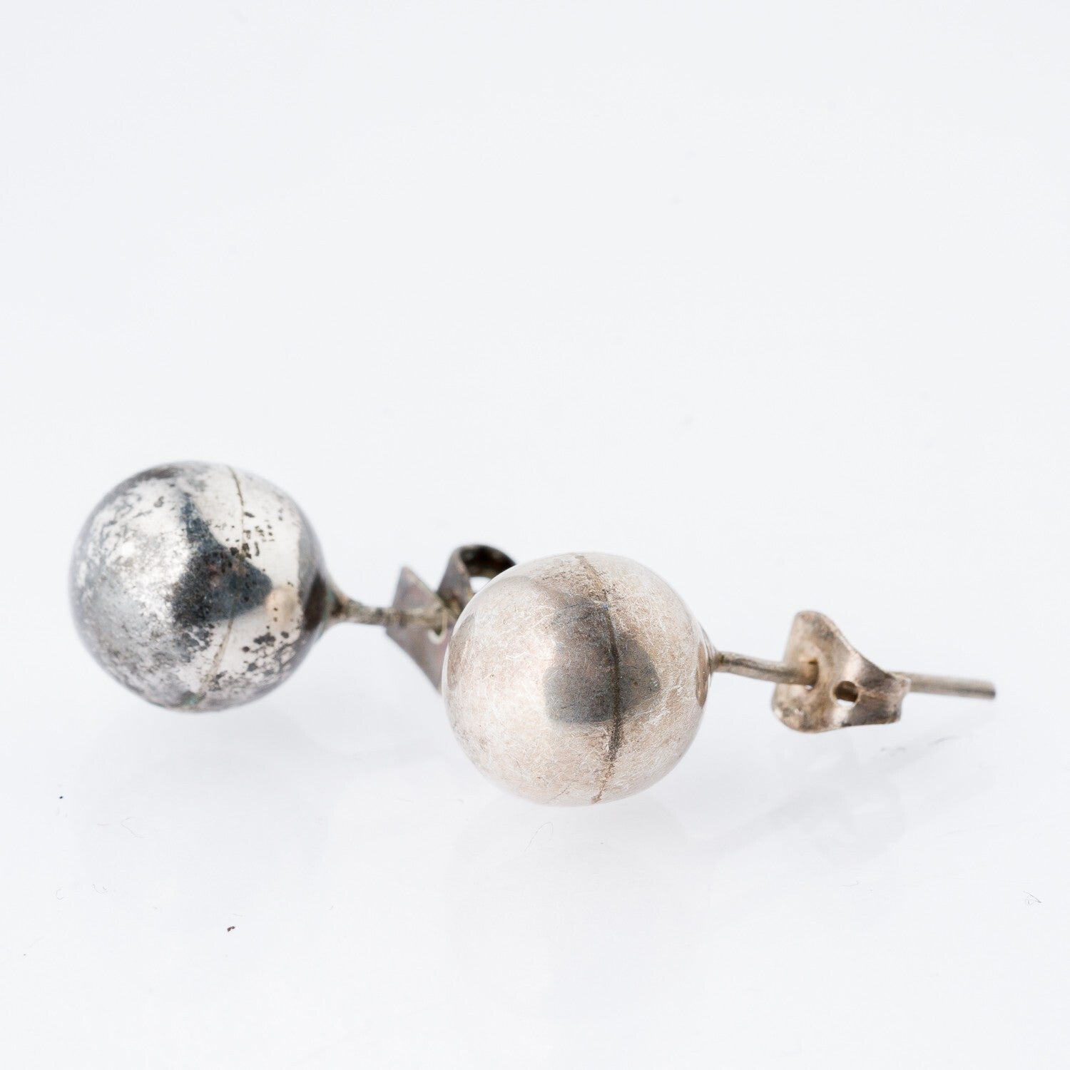 Ohrringe Ohrstecker Kugeln Silber 3,39 g2