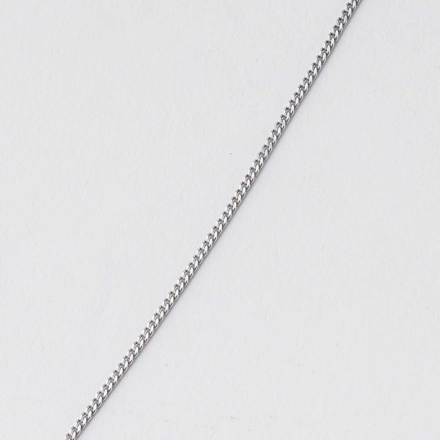 Silber Panzerkette 42 cm 835 Blaue Steine 2,59 g8