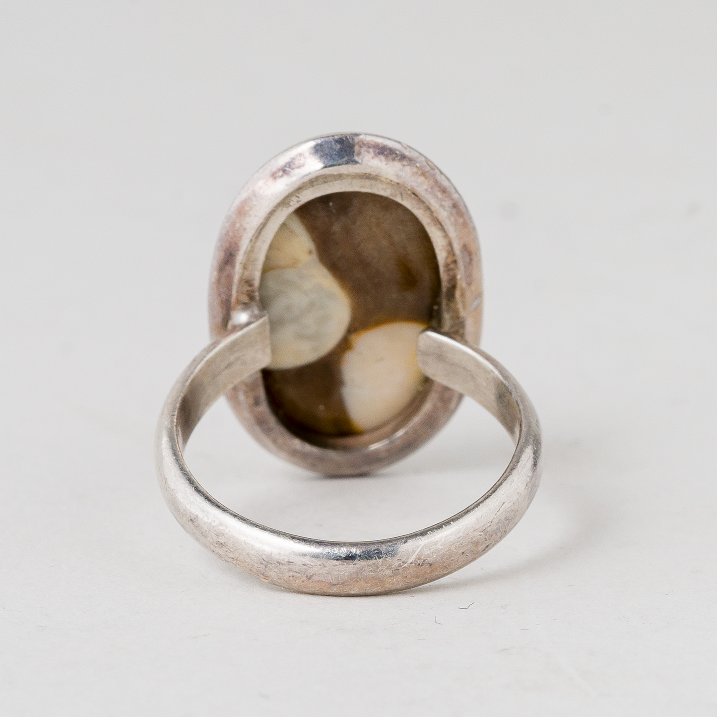 Ring Brauner Stein 925er Silber 6,27 g Größe flexibel2
