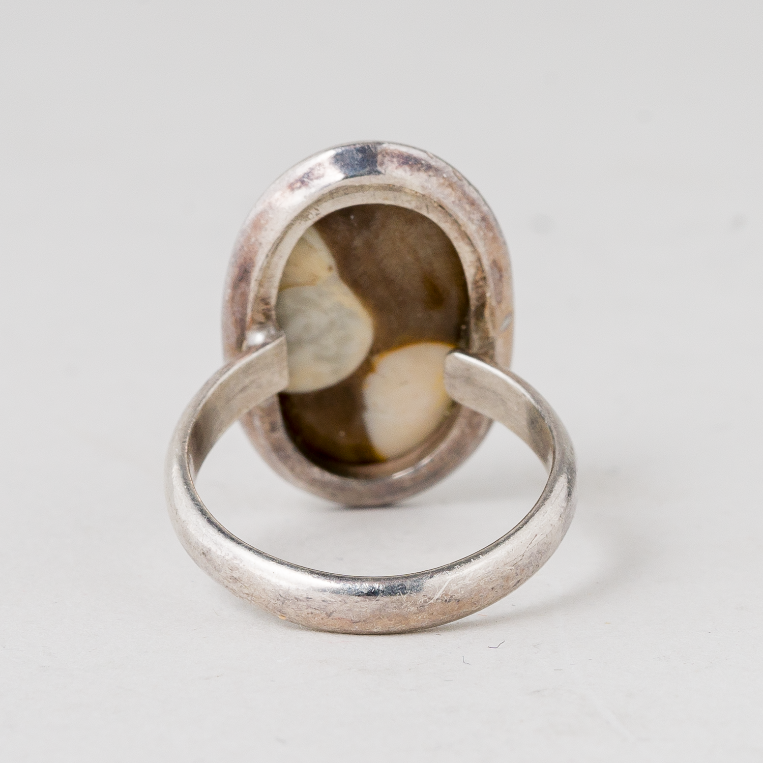 Ring Brauner Stein 925er Silber 6,27 g Größe flexibel2