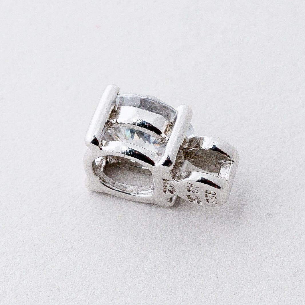 Anhänger Silber 925 Weißer Stein 1 cm 1,27 g4