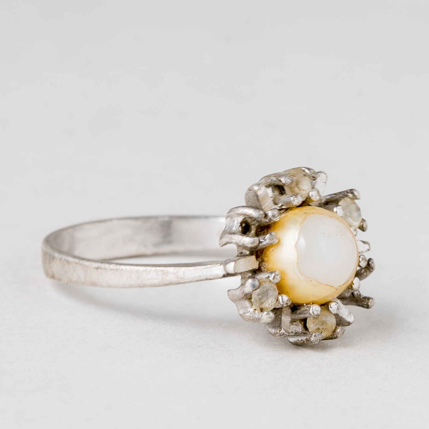 Ring Perle 925er Silber 2,95 g Größe 54 (17,2 mm Ø)1