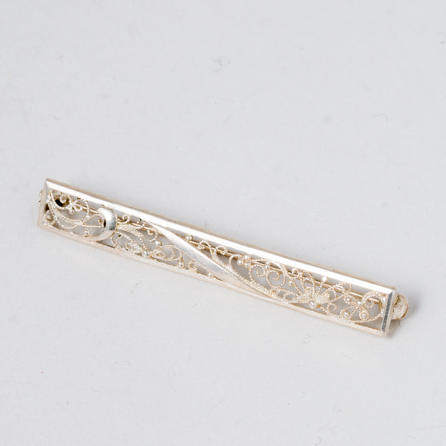 Brosche 835er Silber 2,84 g 5 cm0