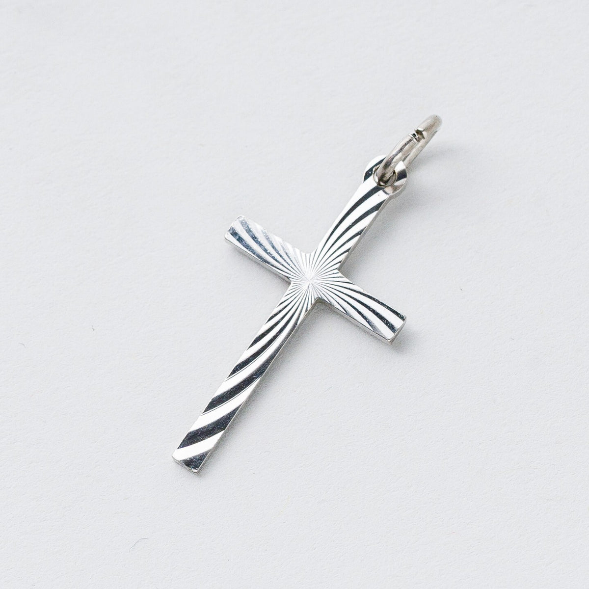 Anhänger Silber 835 Kreuz 2,5 cm 0,76 g0