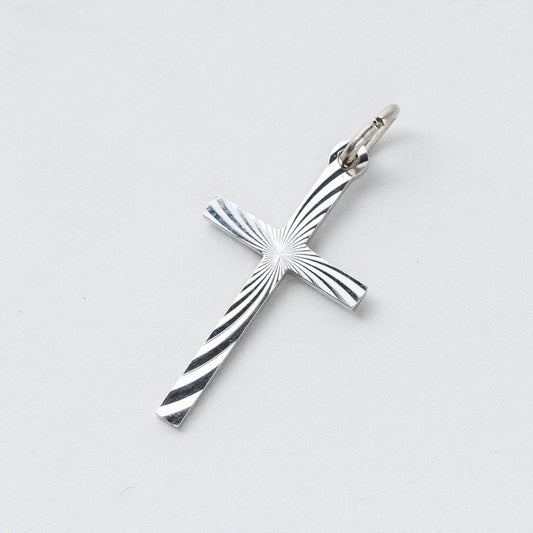 Anhänger Silber 835 Kreuz 2,5 cm 0,76 g0