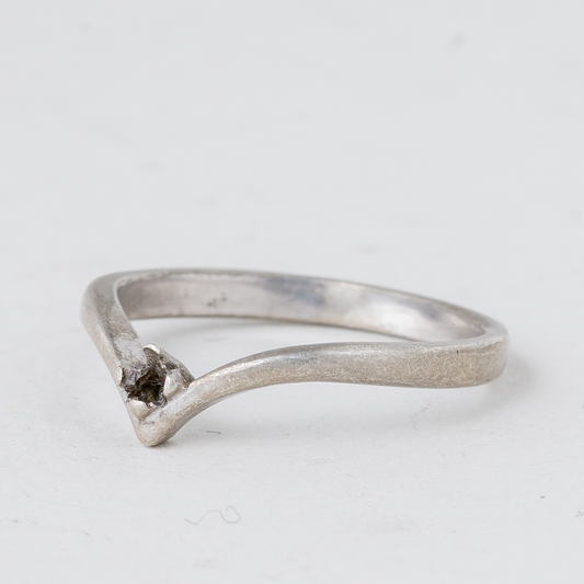 Ring ohne Stein Silber 1,4 g Größe 50 (15,9 mm Ø)0