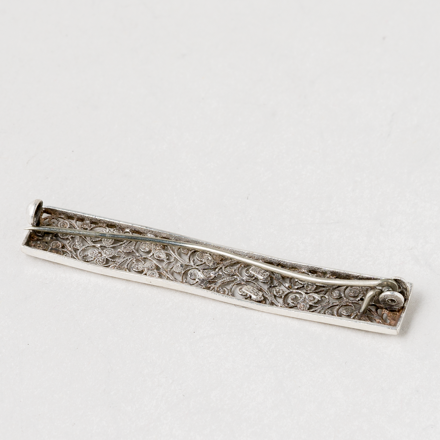 Brosche 835er Silber 2,55 g 5 cm1
