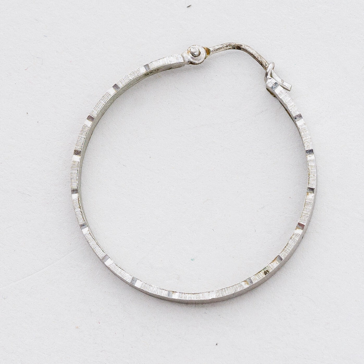 Einzelner Ohrring Creole 835 Silber 2,01 g0