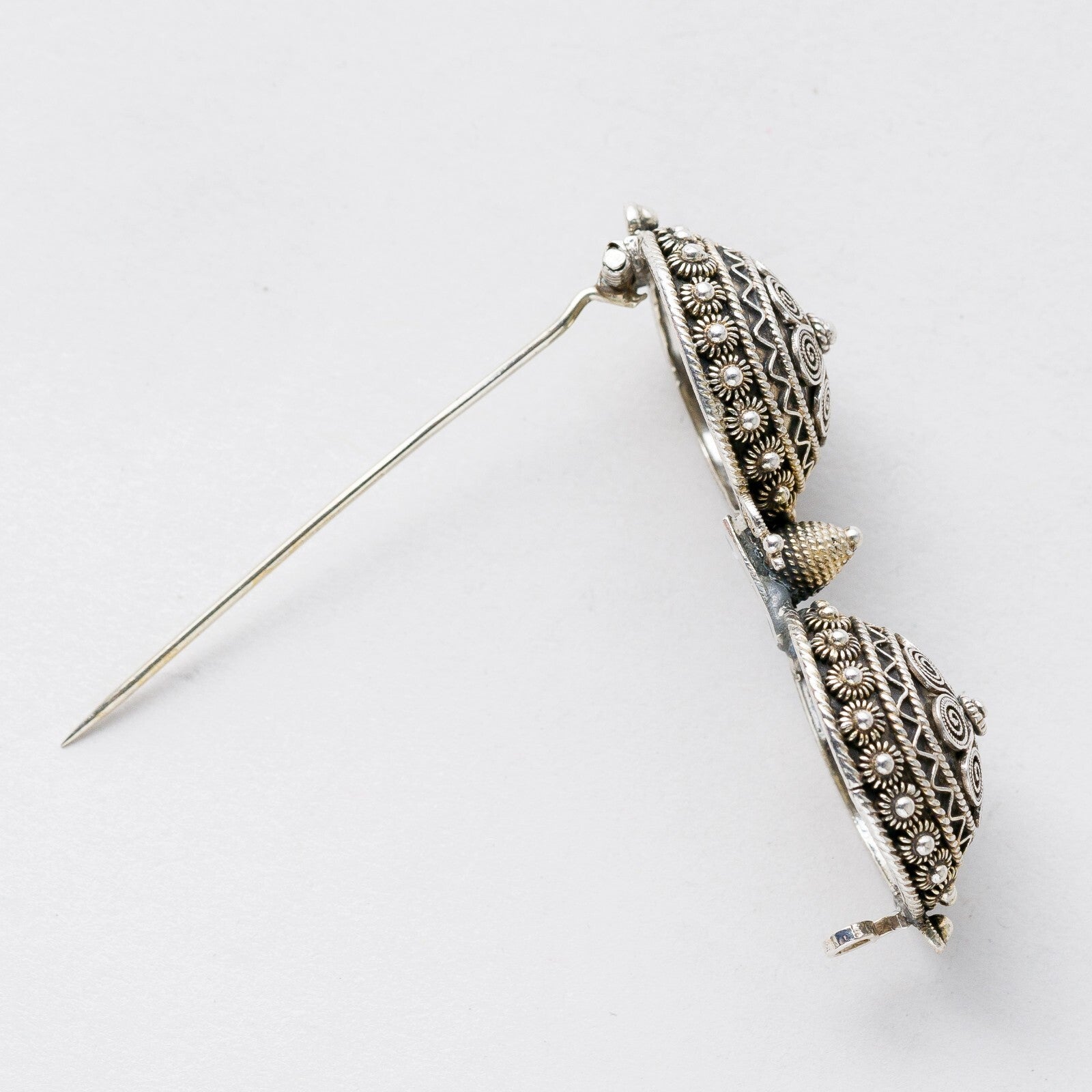 Brosche Silber filigran 5,4 cm 9,95 g4