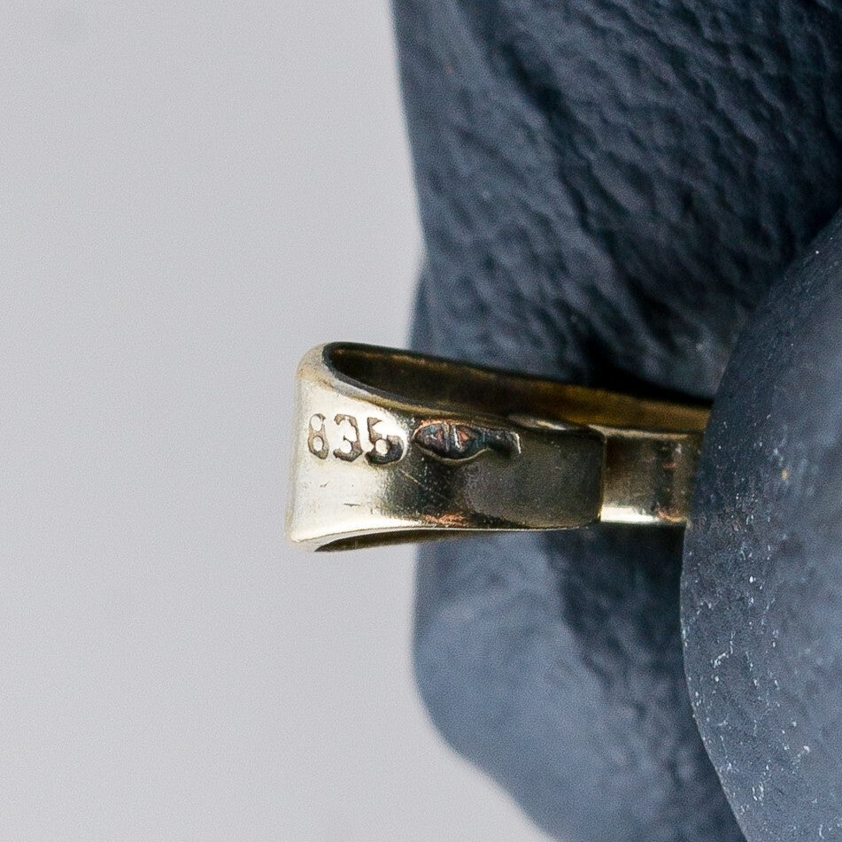 Anhänger 835 Silber Kettenanhänger Grüner Stein 2,9 cm 3,45 g6
