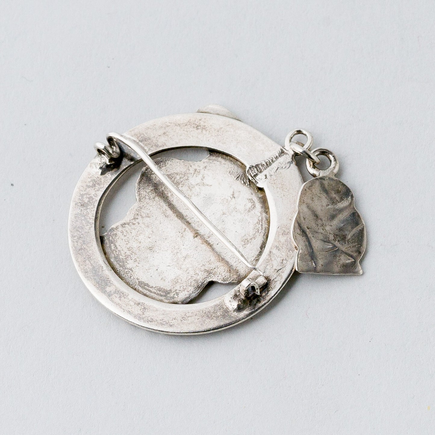 Silber Brosche Spange Kopf 7,72 g5