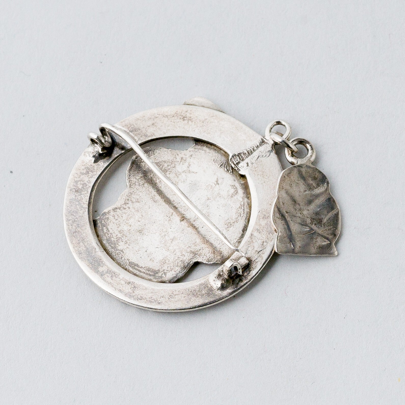 Silber Brosche Spange Kopf 7,72 g5