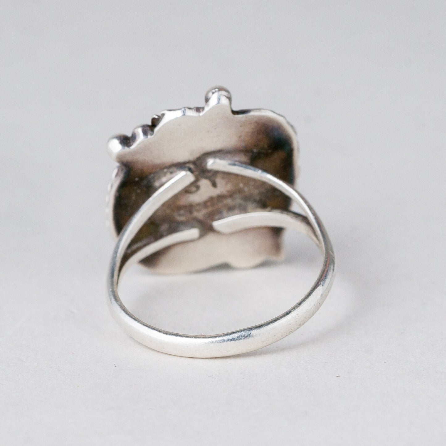 Silber Ring 925 Blauer Stein Größe 51 (16,2 mm Ø) 3,52 g3
