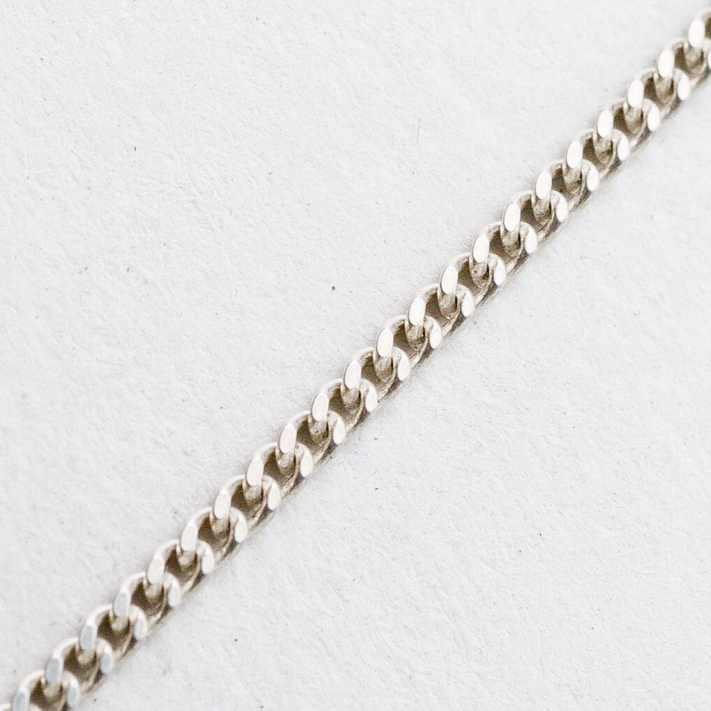 Silber Halskette 925 Panzerkette 1,5 mm 43 cm 2,88 g1