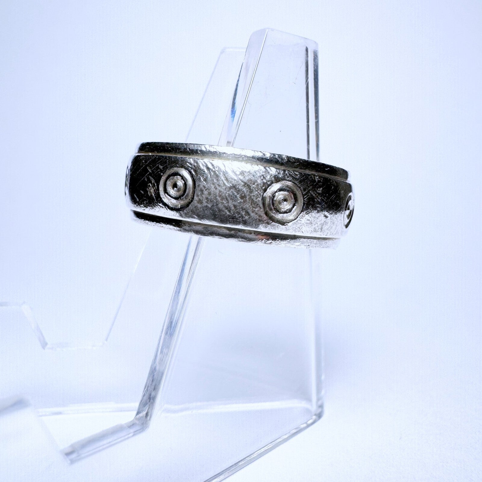 Ring 925er Silber Größe 58 genietet 4,98g1