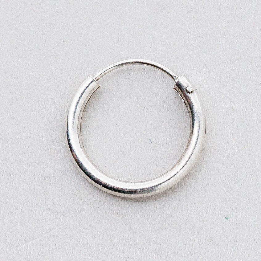 Einzelner Ohrring Creole Silber 0,4 g0
