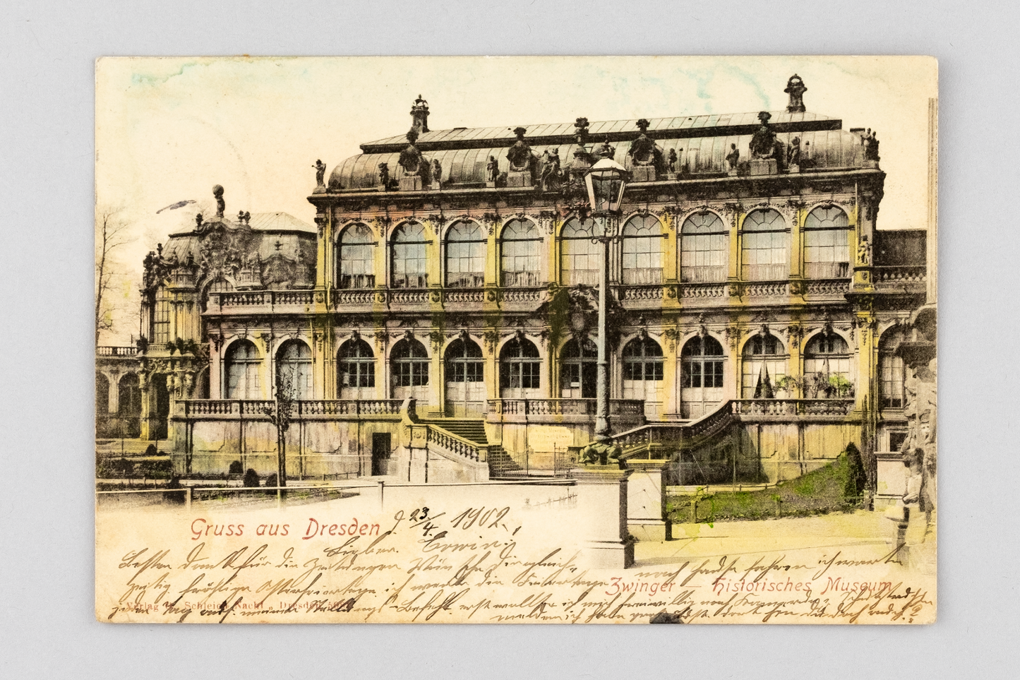 Ansichtskarte Gruss aus Dresden Zwinger 19020
