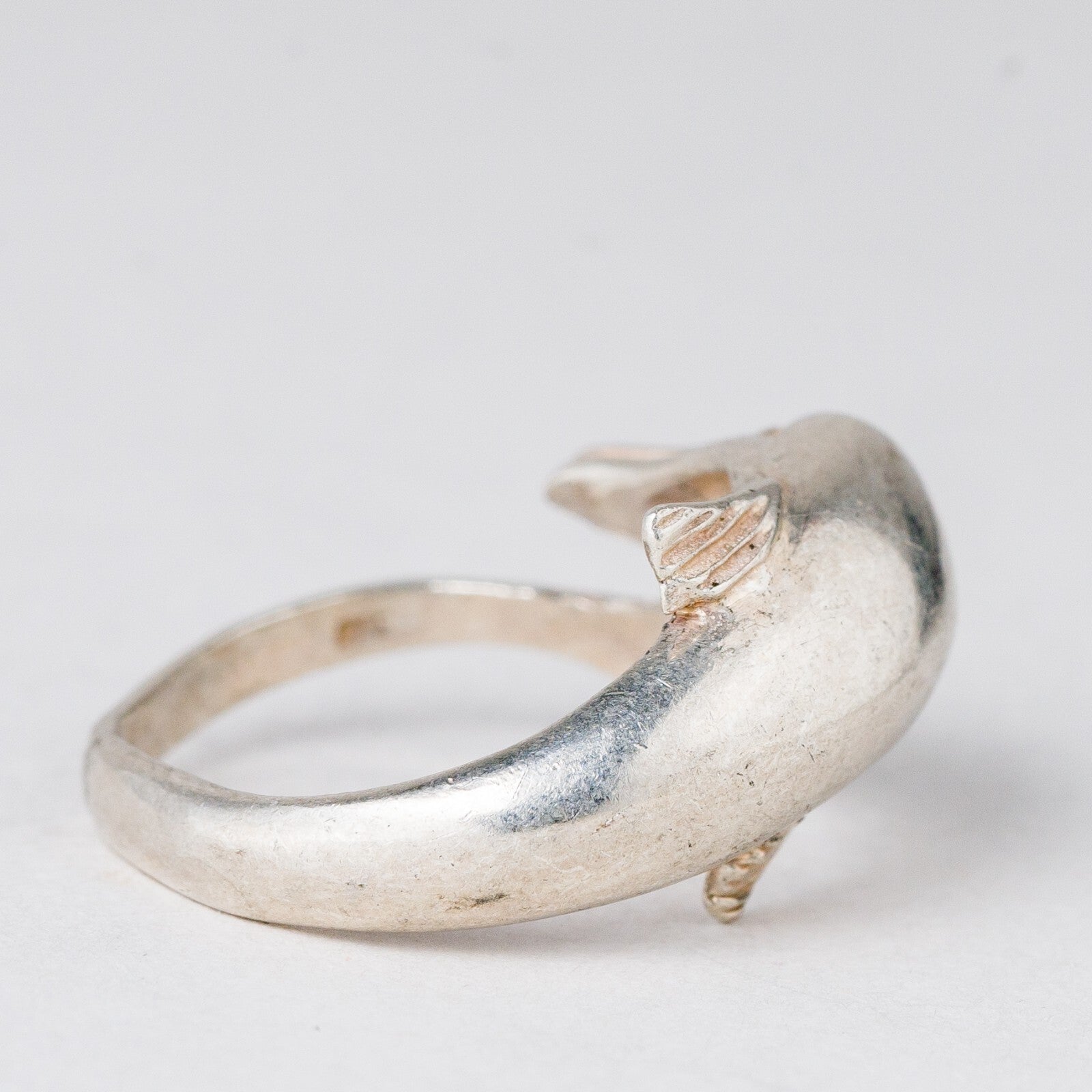 Ring Delfin 4,47 g 925er Silber Größe flexibel ca. 542