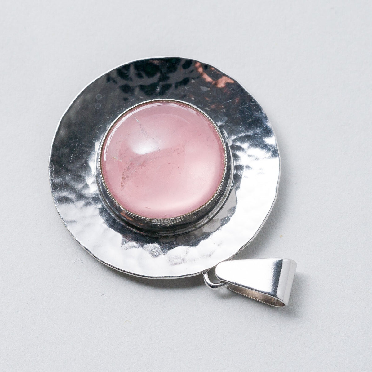 Anhänger Katja Lührs Schmuck (KLS) - Lübeck 835 Silber Rosa Stein 4,4 cm 10,39 g1