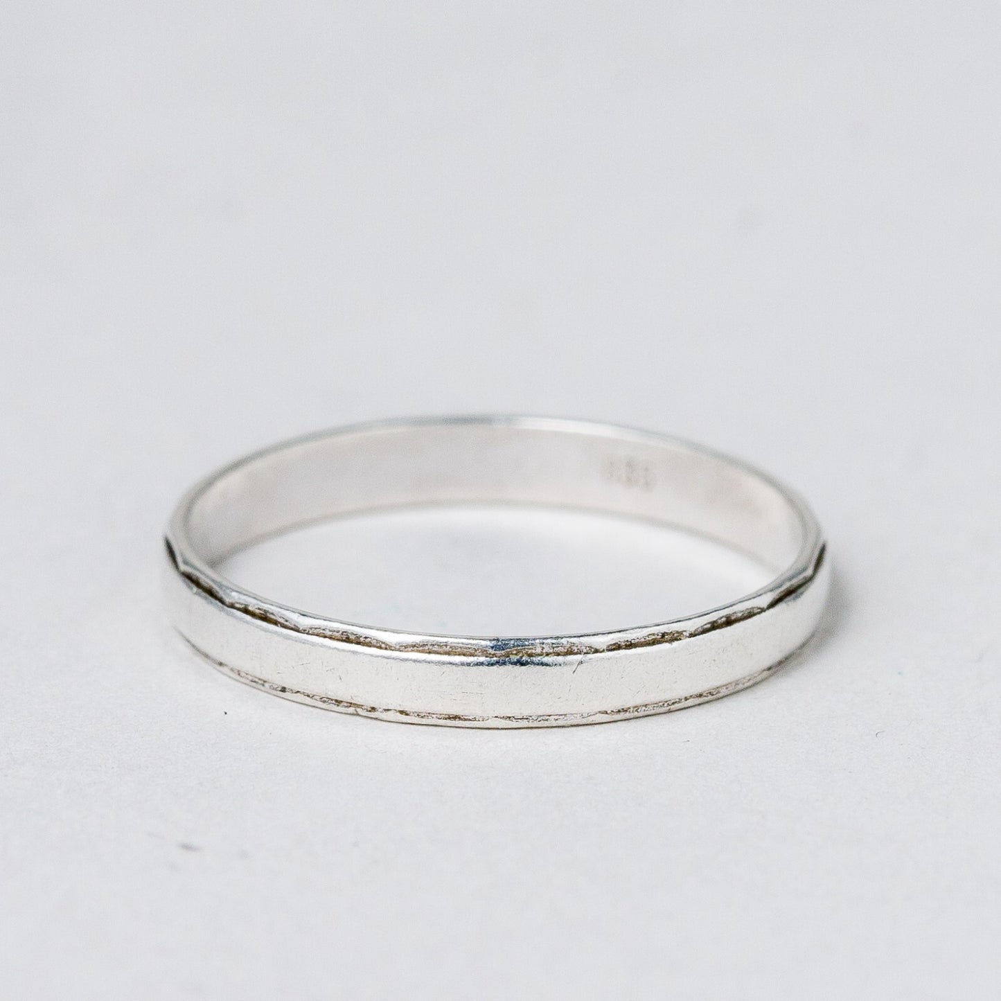 Silber Ring 835 Größe 60 (19,1 mm Ø) 1,42 g1
