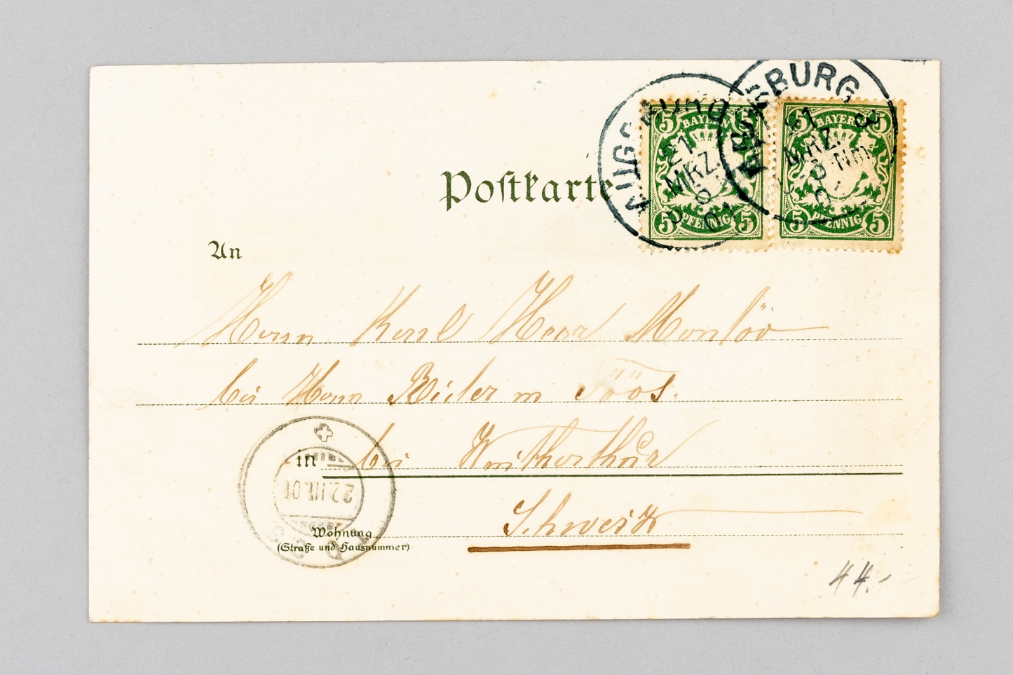 Ansichtskarte Gruss aus Augsburg Rotes Tor/ St. Ulrichs Kirche 19011