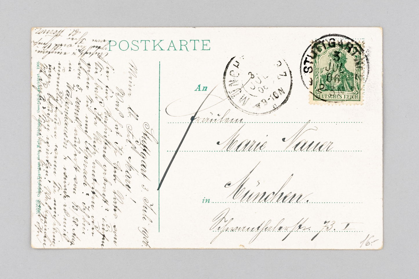 Ansichtskarte Gruss aus Stuttgart Friedrichsbau 19061