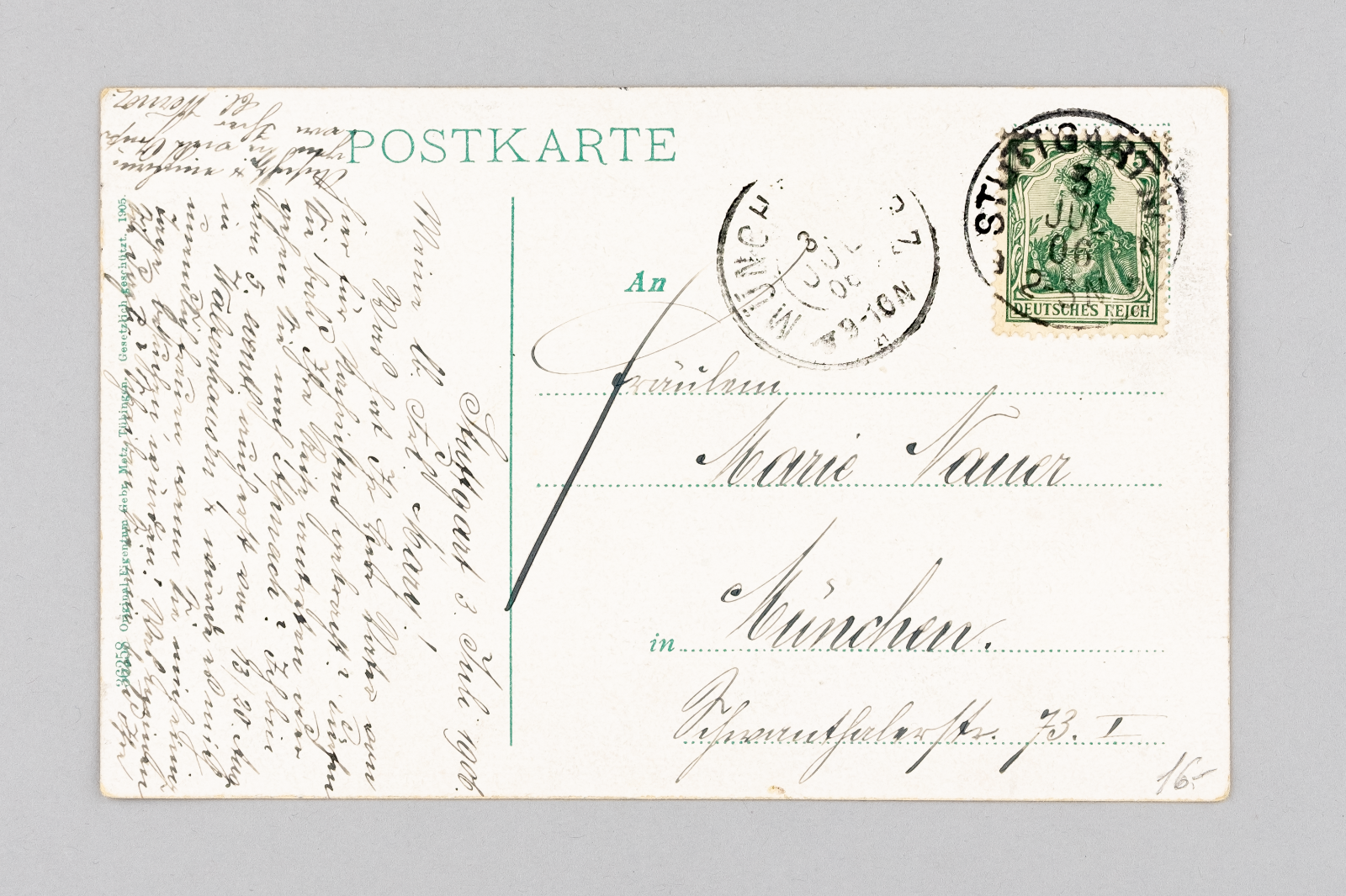 Ansichtskarte Gruss aus Stuttgart Friedrichsbau 19061