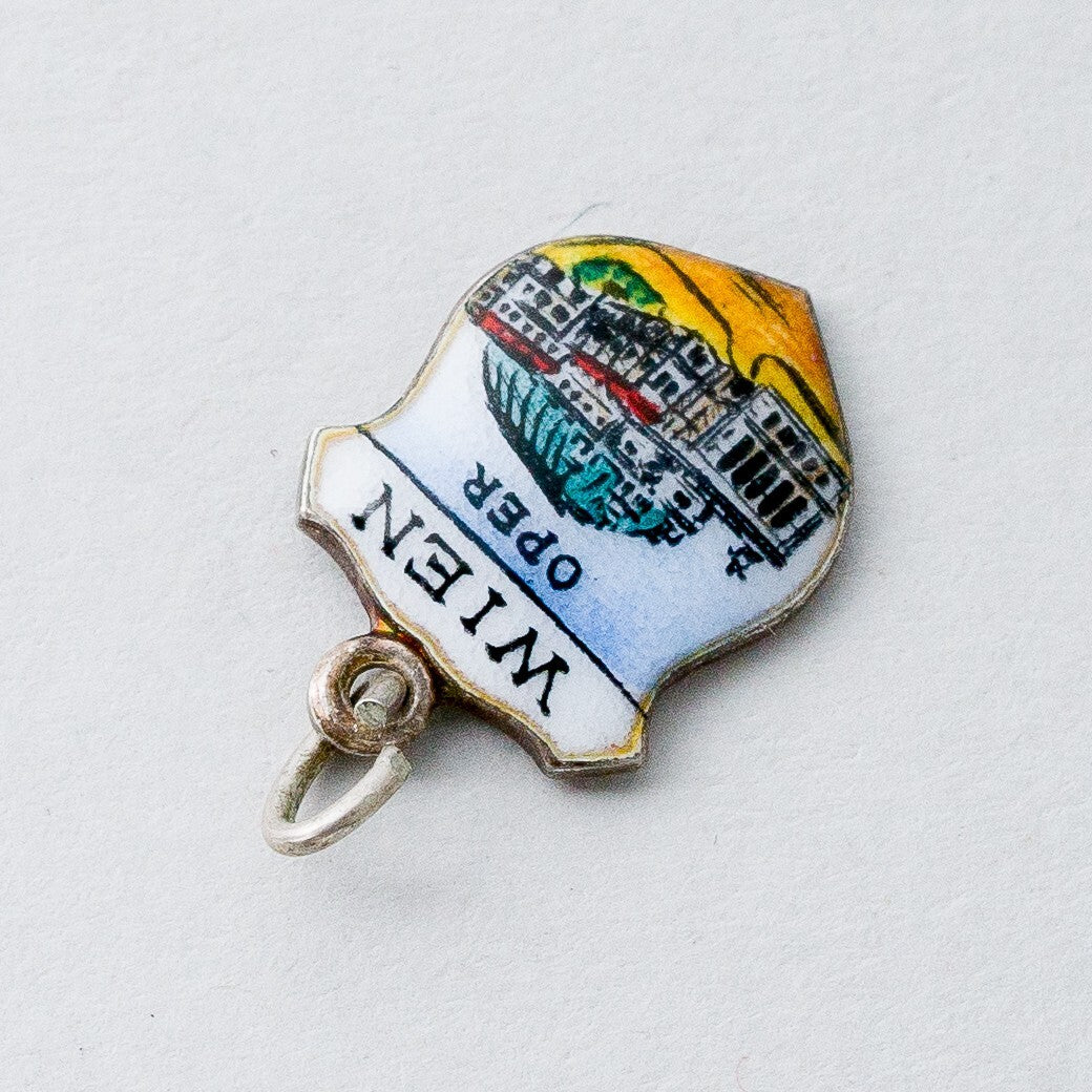 Silber Anhänger Souveniranhänger 800 Wien Oper 1,09 g2