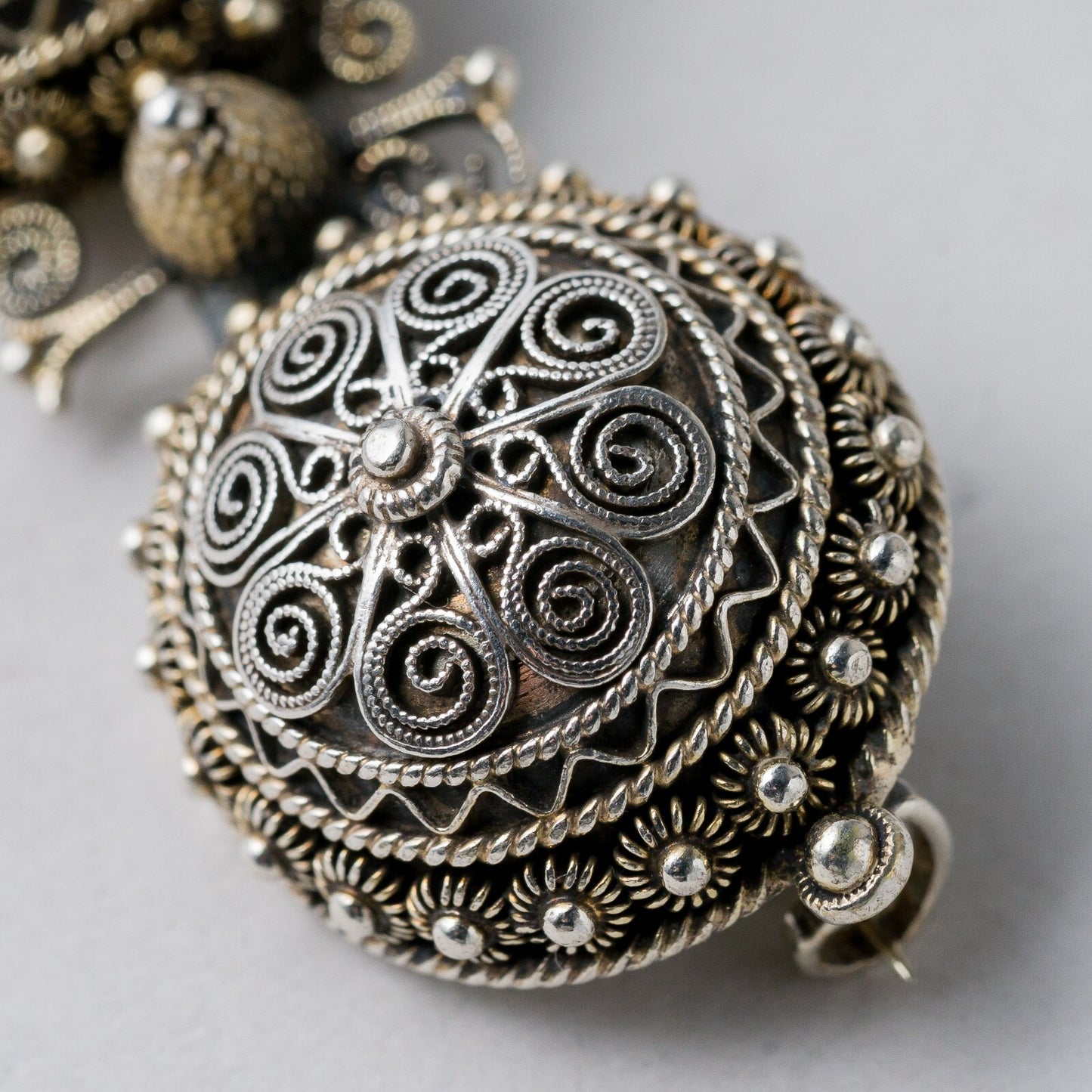Brosche Silber filigran 5,4 cm 9,95 g1