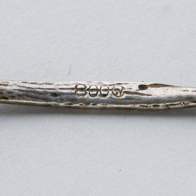 Silber Löffel 9 cm 800 Hildesheimer Rose 10,61 g6