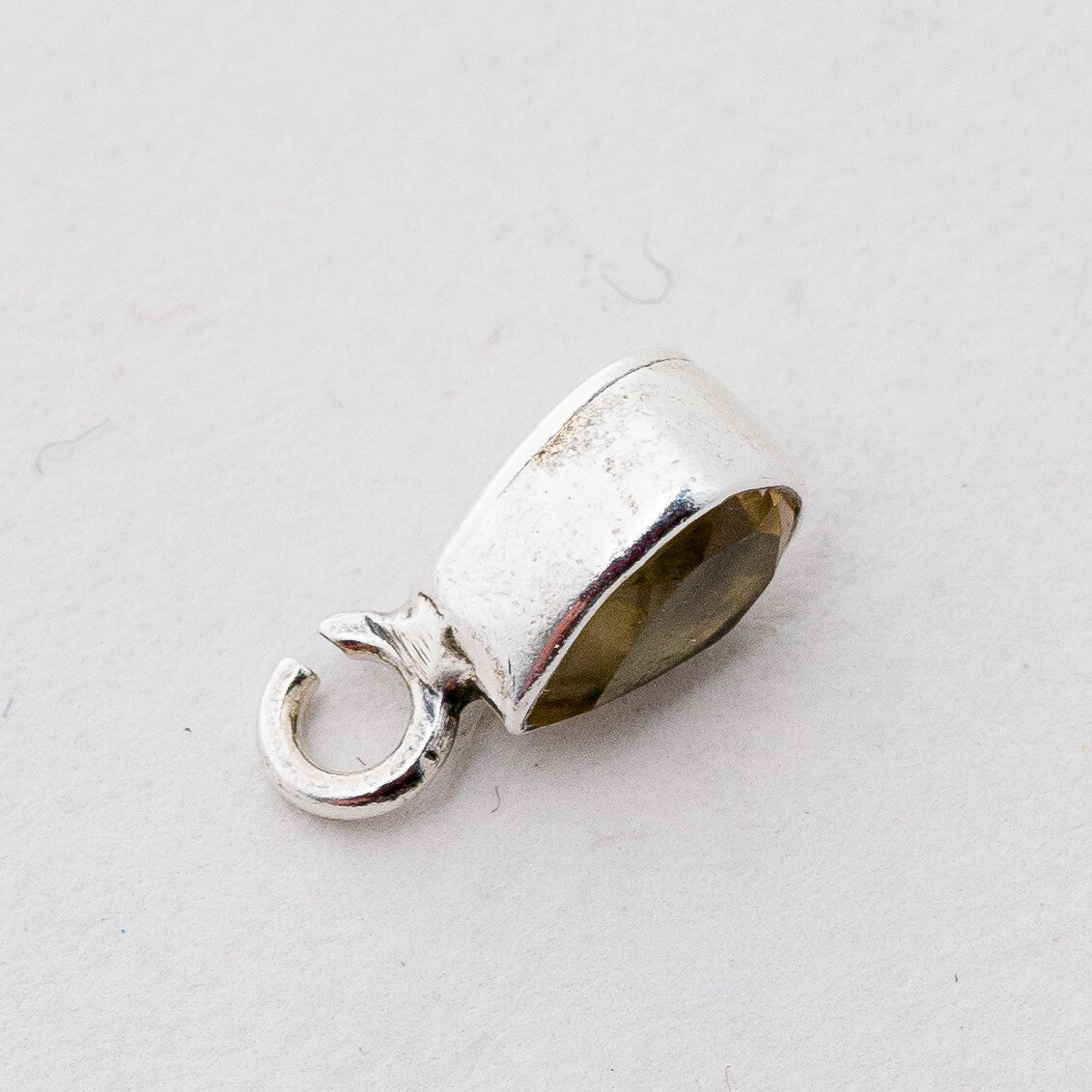 Anhänger Silber Gelber Steine 1,1 cm 0,61 g3