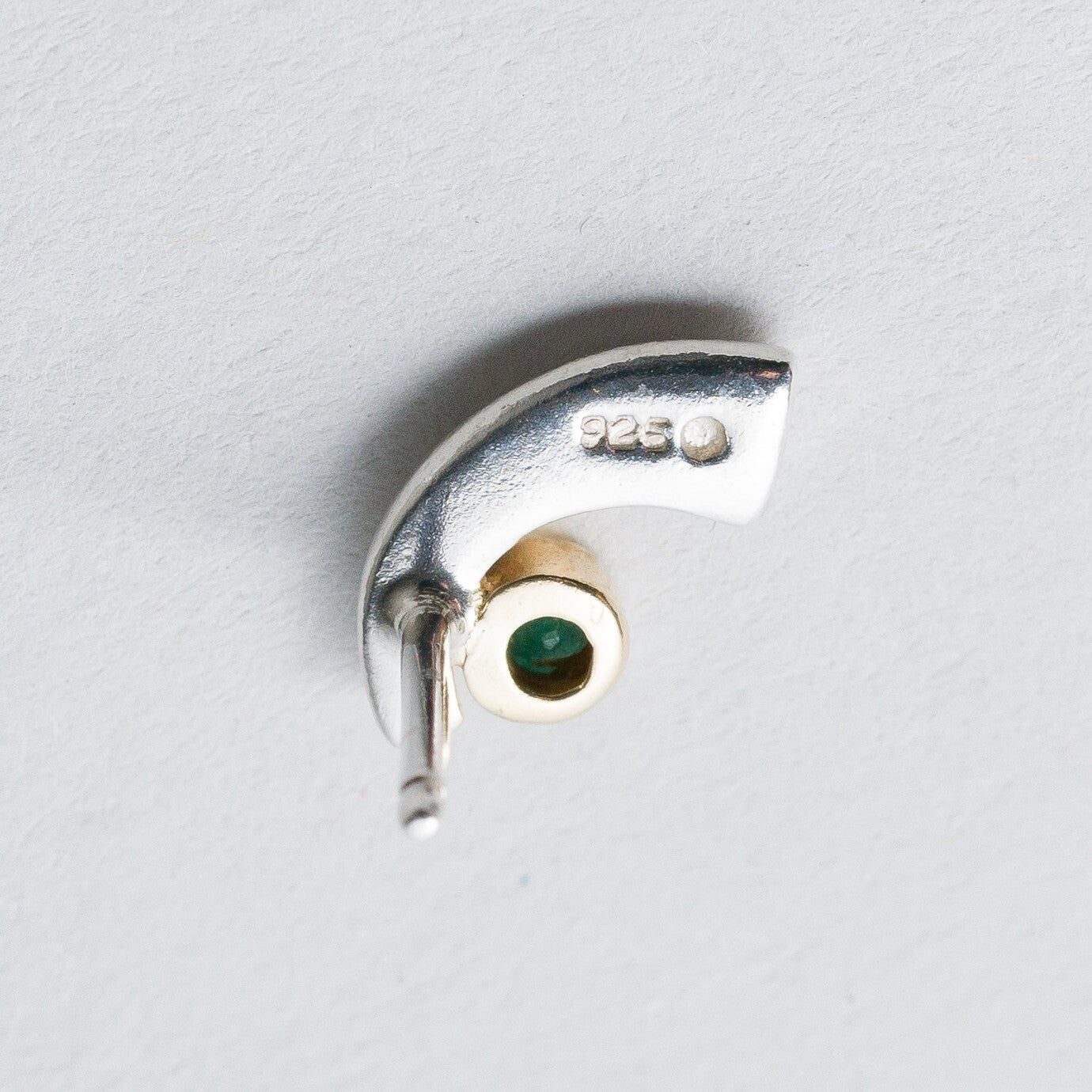 Ohrringe Ohrstecker Silber 925 Grüner Stein 1,75 g2
