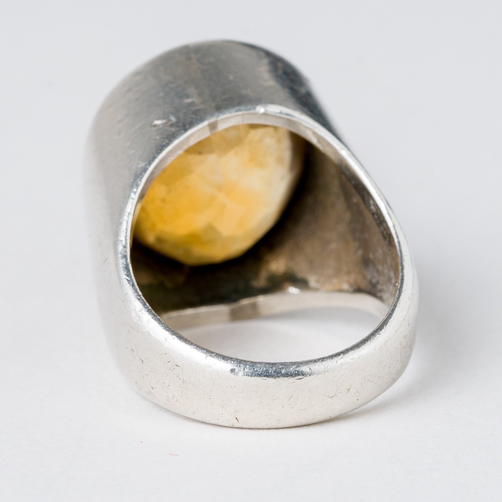 Silber Ring Oranger Stein Größe 47 (15,0 mm Ø) 9,32 g3