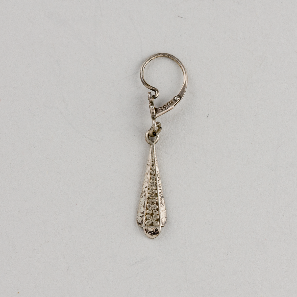 Silberohrring 835er Silber 2g Mit Verzierungen 3,5 cm0