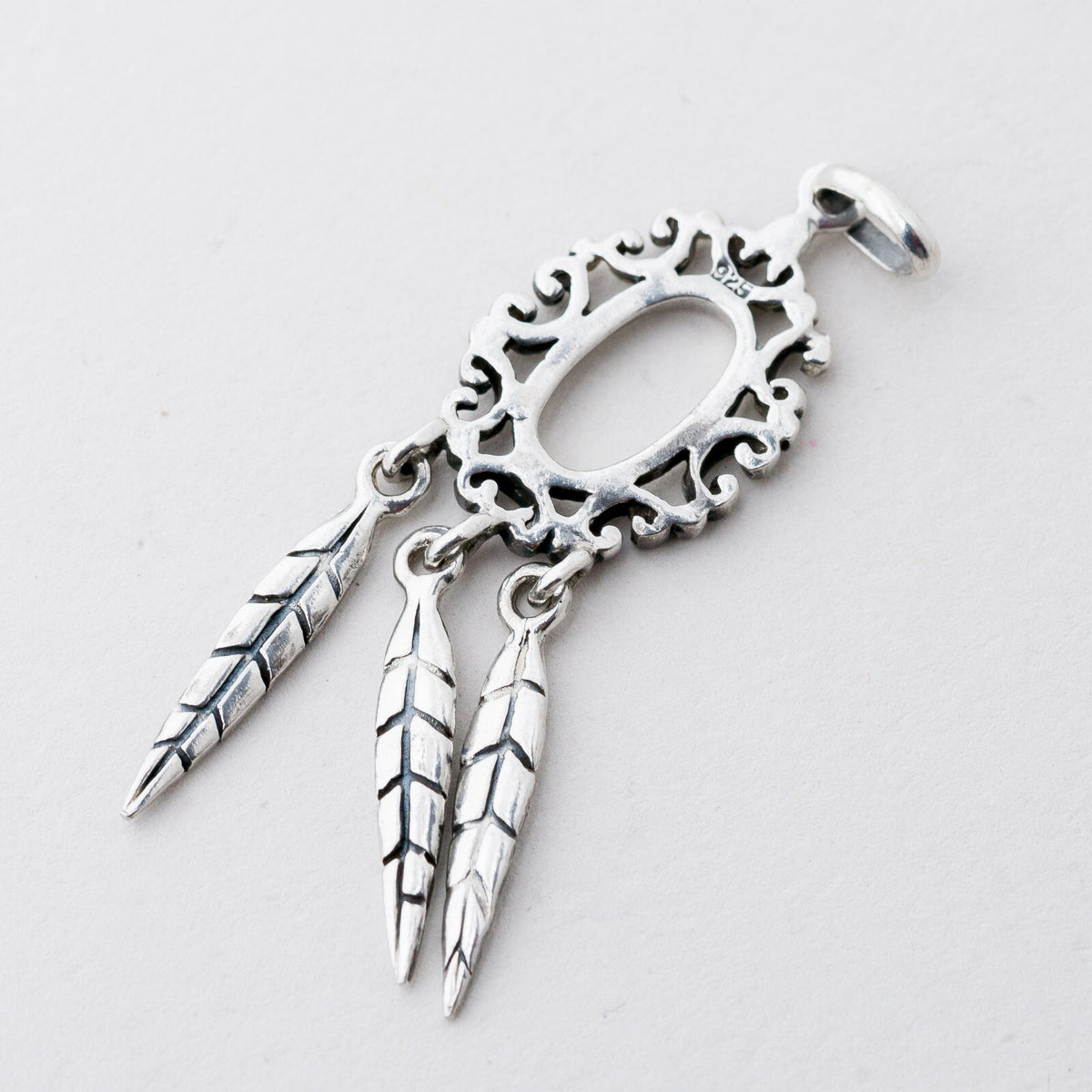 Anhänger Silber 925 Traumfänger 4,6 cm 3,23 g3