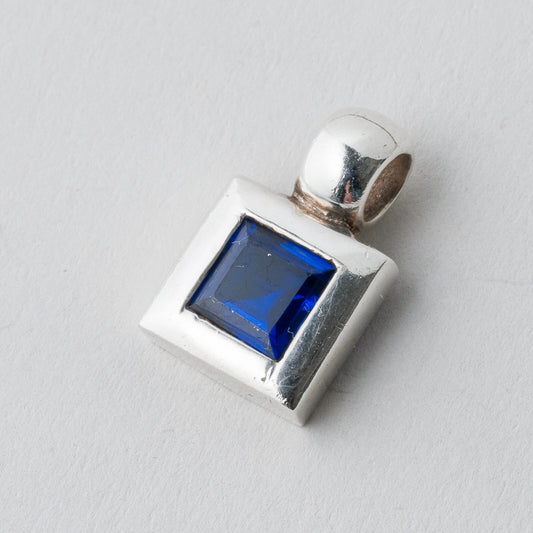 Anhänger Blauer Stein Silber 4,38 g0
