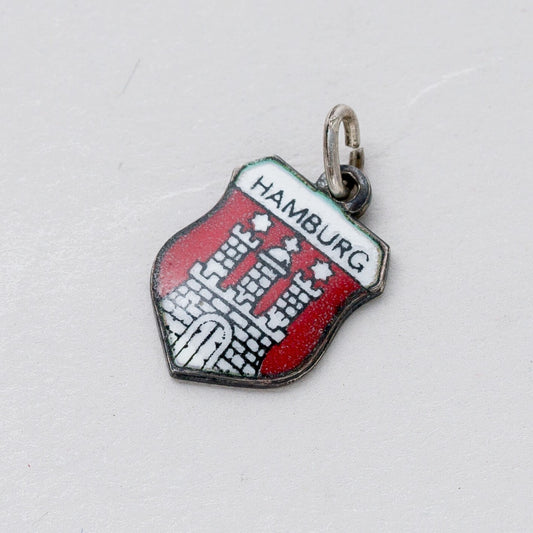 Anhänger Souvenir 800 Silber Hamburg 1,5 cm 1,24 g0
