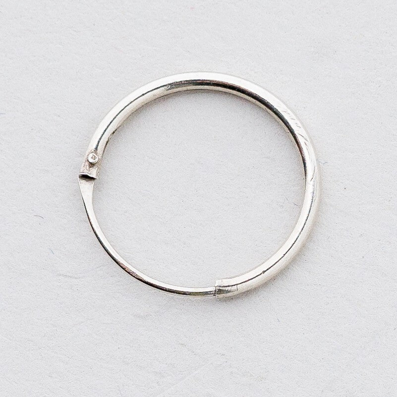 Einzelner Ohrring Creole Silber 0,27 g5
