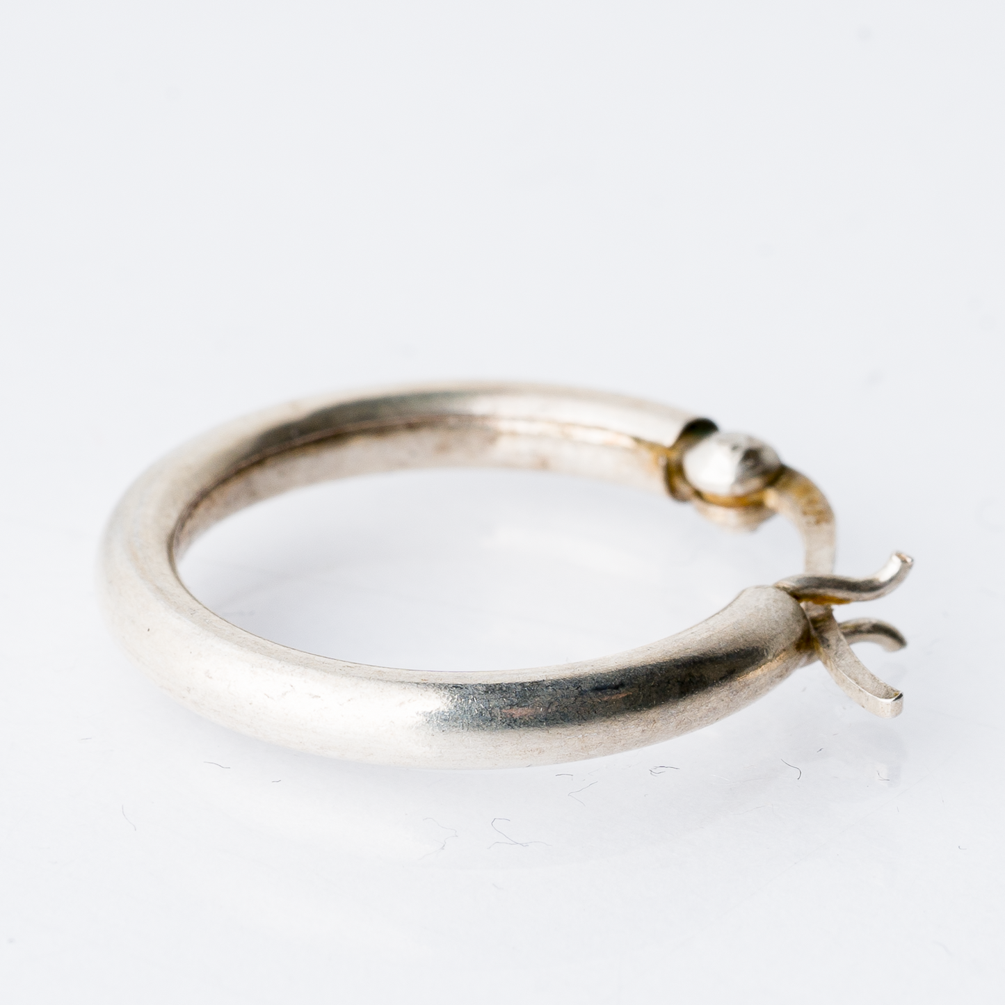 Einzelner Ohrring Creole 925er Silber 1,44 g1