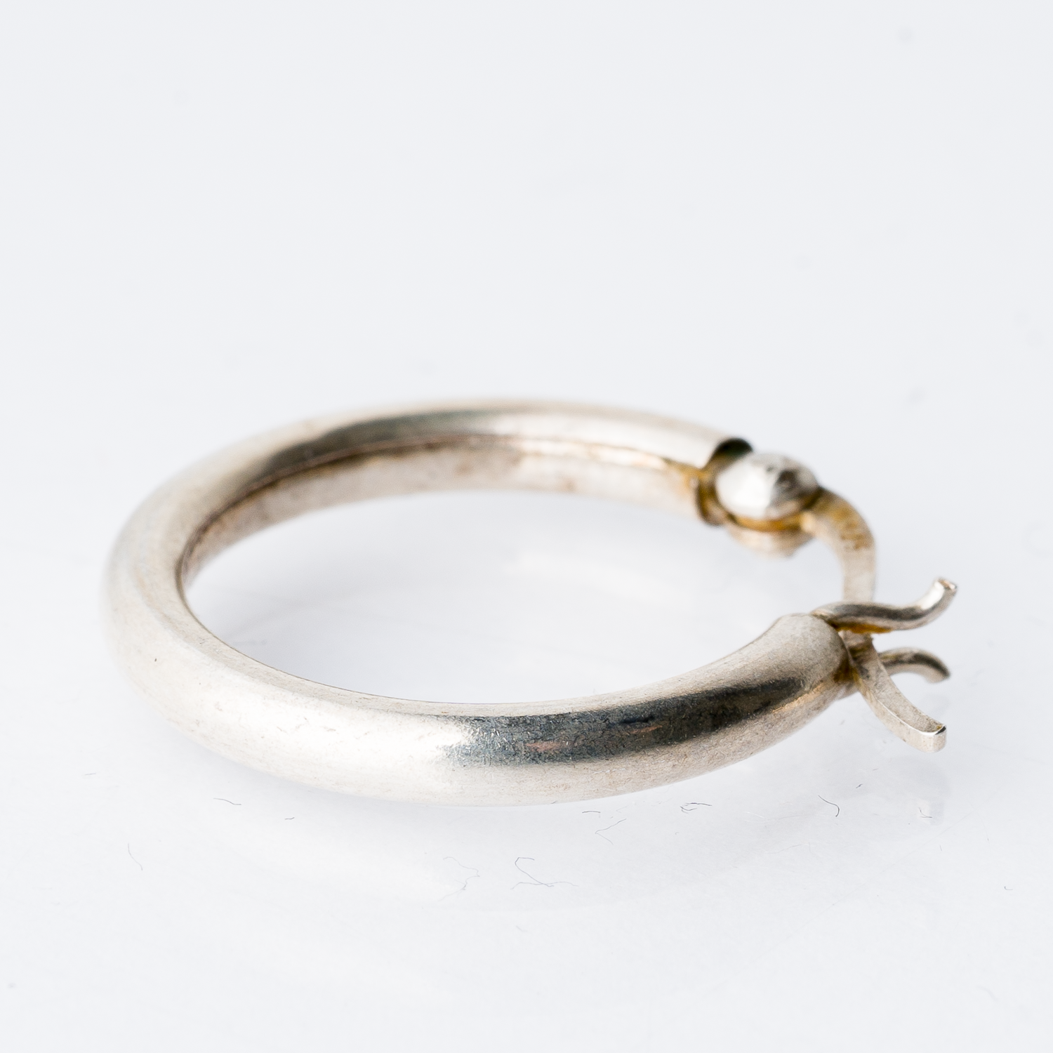 Einzelner Ohrring Creole 925er Silber 1,44 g1