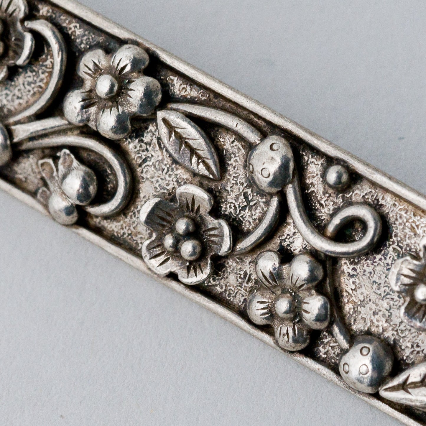 Silber Brosche Spange 835 Floral "Handarbeit" 10,37 g2
