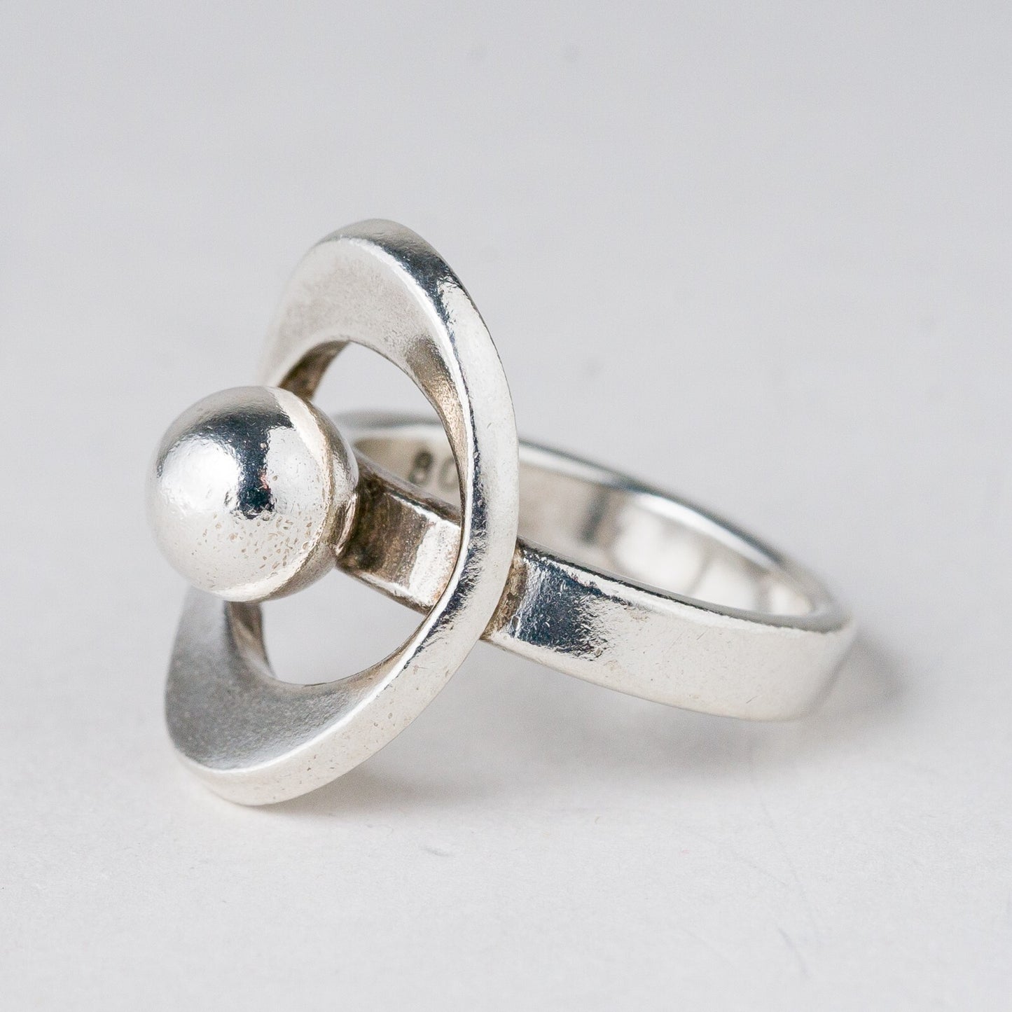 Silber Ring 800 Größe 49 (15,6 mm Ø) 5,76 g1